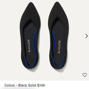 Rothy’s ballet flat (The Point) - black